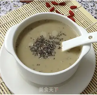 Make Black bean mashed Qia seed oats step 5