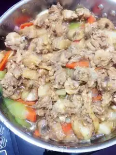 Make A fragrance chicken pan step 5