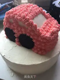 Make Car cake step 6