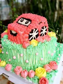 Make Car cake step 10