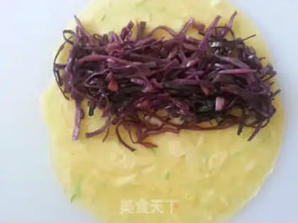 Make Crushed rolls of purple kale step 11