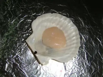 Make Garlic scallops step 2