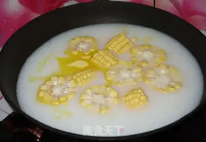 Make Milky corn step 1