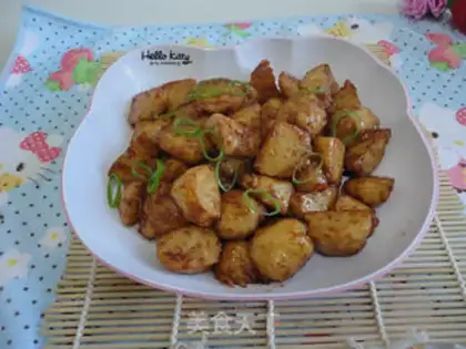 Make Seafood sauce fried fishballs step 8