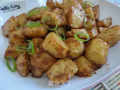 Make Seafood sauce fried fishballs step 9