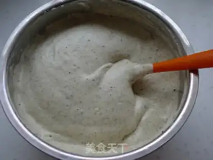 Make Black sesame ricin cake step 4