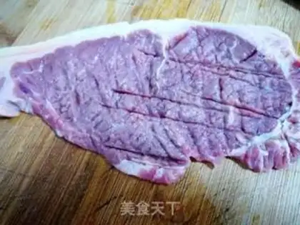 Make Black pepper steak step 1