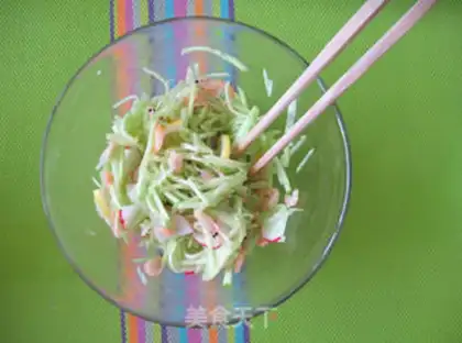 Make Antarctic krill salad step 4