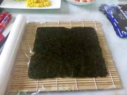 Make Homemade sushi rolls step 4