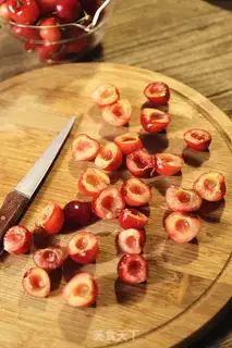 Make Cherry pudding step 1