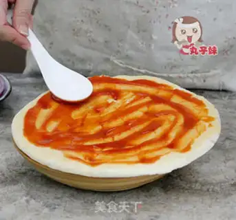 Make Beefball pizza step 2