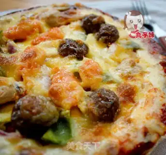 Make Beefball pizza step 5
