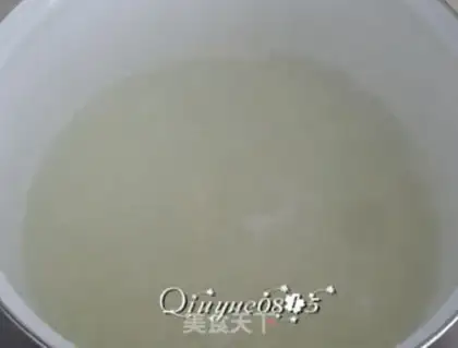Make Plum congee step 2