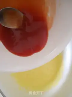Make Tomato sauce twirl cake step 3