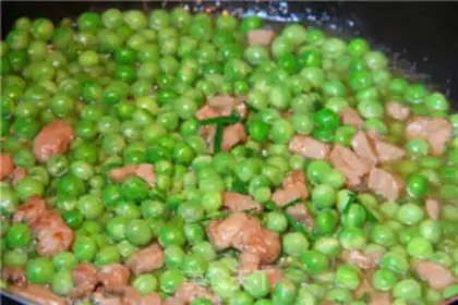 Make Sweet pea fried meat step 5