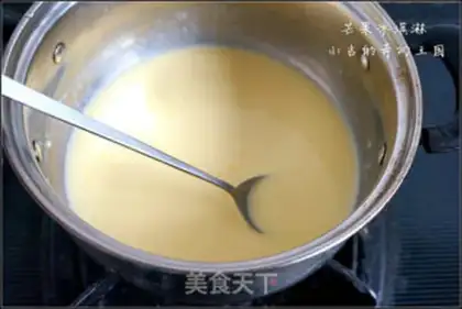 Make Mango ice cream step 4