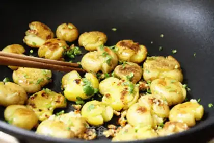 Make Pretzels fried potatoes step 8