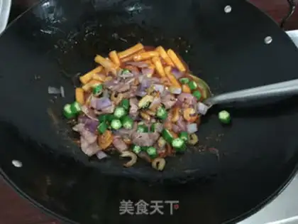 Make Korean chili fried rice cake step 13