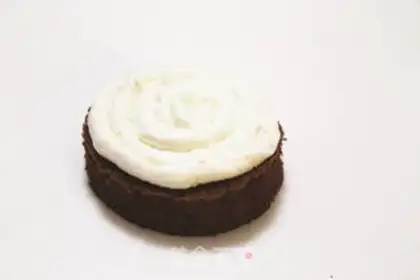 Make Chocolate cherry cake step 15