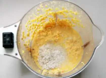 Make Maple corn juice corn paste step 4
