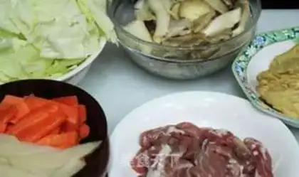 Make Cabbage tofu pot step 0