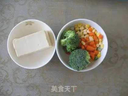 Make Five-colour Antarctic krill tofu step 0