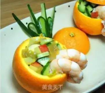 Make Orange shrimp salad step 4
