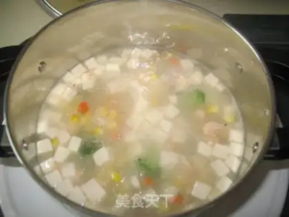 Make Five-colour Antarctic krill tofu step 5