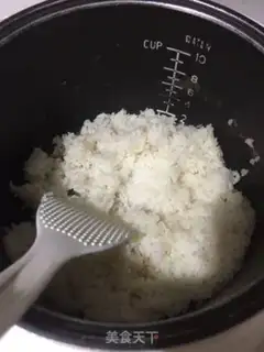 Make Double-colour potato rice step 2