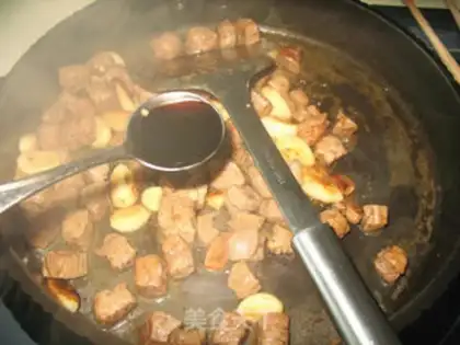 Make Black pepper garlic steak step 12