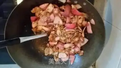 Make The onions are burning chicken step 5
