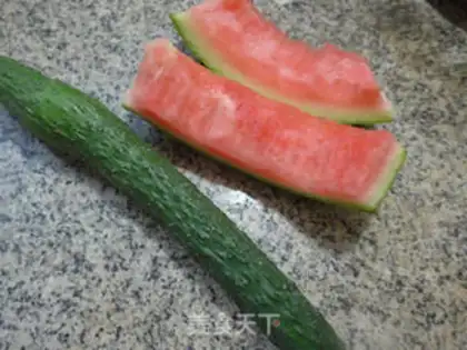 Make Watermelon pickles step 0