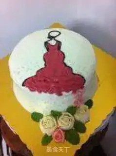 Make A lady cake step 16