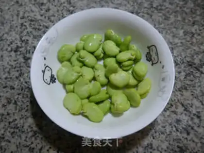 Make Snow pickles and beans step 1