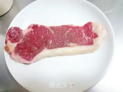 Make Garlic roast steak step 1