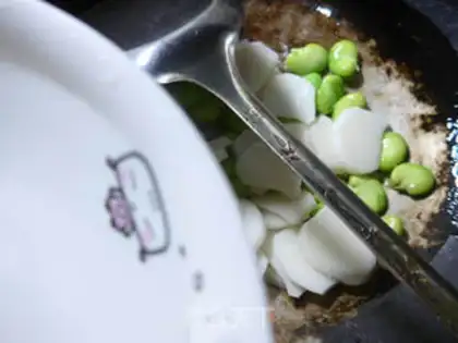 Make Snow pickles and beans step 3