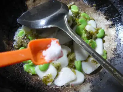 Make Snow pickles and beans step 6