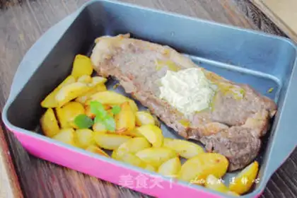 Make Garlic roast steak step 11