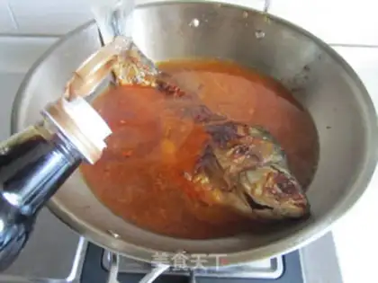 Make Bean petals burn the fish step 6