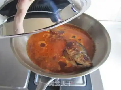 Make Bean petals burn the fish step 7