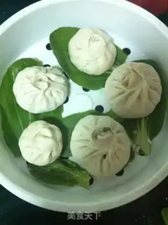 Make Vegetable green mushroom buns step 3