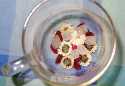 Make A tea with chrysanthemum step 0