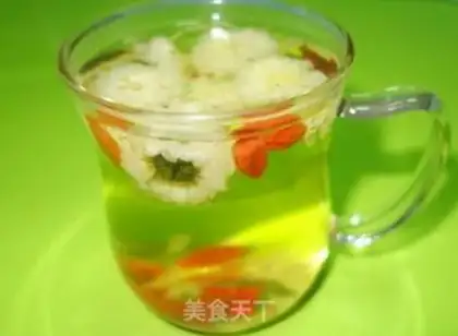 Make A tea with chrysanthemum step 1
