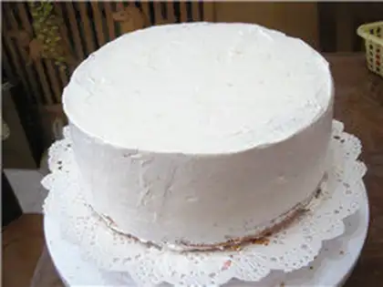 Make Butter fruit birthday cake step 9