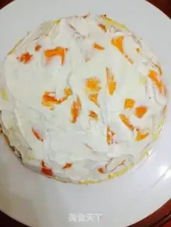 Make The durian mango cake step 4