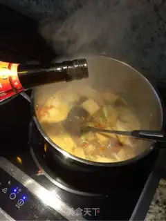 Make Bean tofu soup step 2