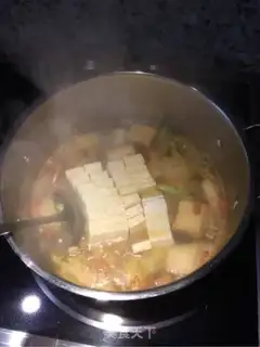 Make Bean tofu soup step 3