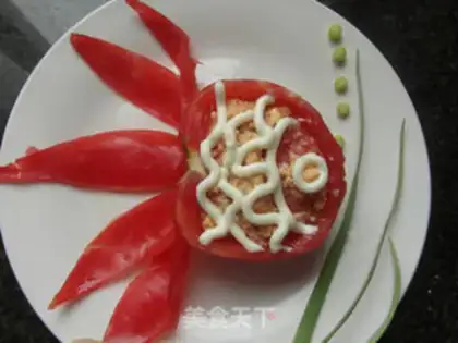 Make Tomato fried eggs step 7