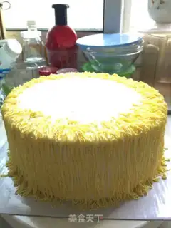 Make Butterflies, fruit cream cake step 5