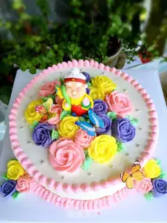 Make Birthday cake for the birthday girl step 6